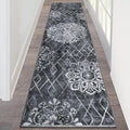 HEBE Hallway Runner Rug 2'x8' Washable Vintage Distressed Area Rugs Non Slip by HEBE