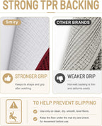 Smiry Thick Bathroom Rugs 24x16, Extra Soft Absorbent Chenille Bath Mat