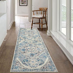 HEBE Hallway Runner Rug 2'x6' Washable Vintage Distressed Area Rugs Non Slip - Image 3