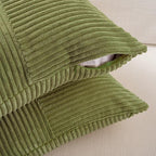 Fancy Homi 2 Packs Moss Green Lumbar Decorative Throw Pillow Covers 16x32 Inch - Image 4