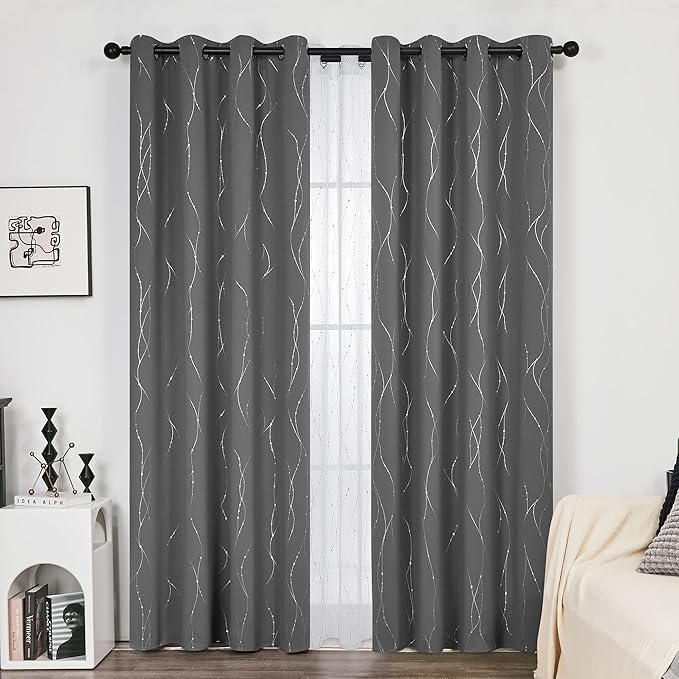 Deconovo Blackout Curtains, Thermal Insulated Soundproof Curtain Drapes - Image 2