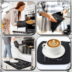 Fourluoo 10 Pcs Black and White Kitchen Decor and Accessories Set for Gifts