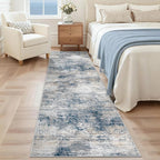 XLUEZ 2x8 Runner Rug for Hallway, Washable Modern Abstract Runner Rugs Neutral - Image 2