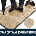 Colorxy Waterproof Doormat, Sturdy Natural Rubber Front Indoor Mat, Non Slip - Image 2