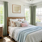 100% Blackout Shield Linen Blackout Curtains - Image 2