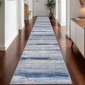 KOZYFLY Modern Abstract Washable Long Rug Runner 2.6x18 Hallway Rug Runner by KOZYFLY