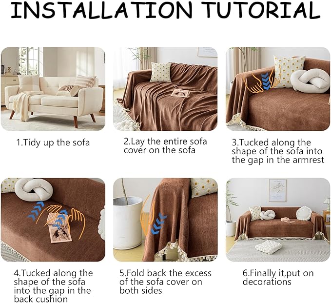 HANDONTIME Boho Style Sofa Cover - Image 7