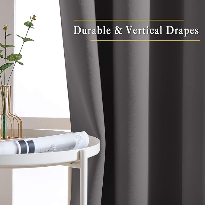 NICETOWN Bedroom Blackout Curtains Panels - Image 3