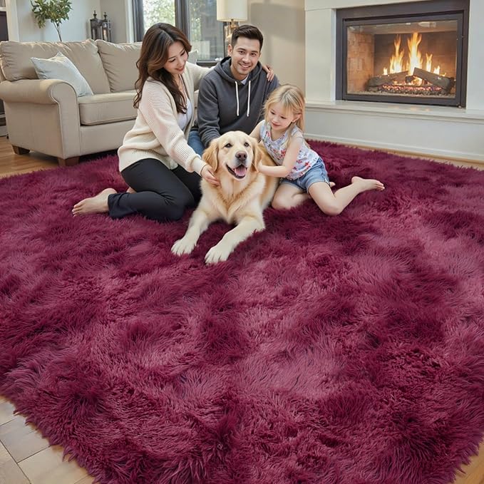 8x10 Area Rugs for Living Room Bedroom, Large Area Rug Shaggy Carpet Soft Plush - Image 4