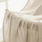MIULEE Short Linen Curtains 45 Inch Length 2 Panels - Image 6