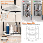 Dorhors Corner Bathroom Organizer Countertop,Vanity Counter Storage Shelf