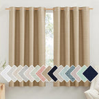 NICETOWN 100% Absolutely Blackout Linen Curtains by NICETOWN