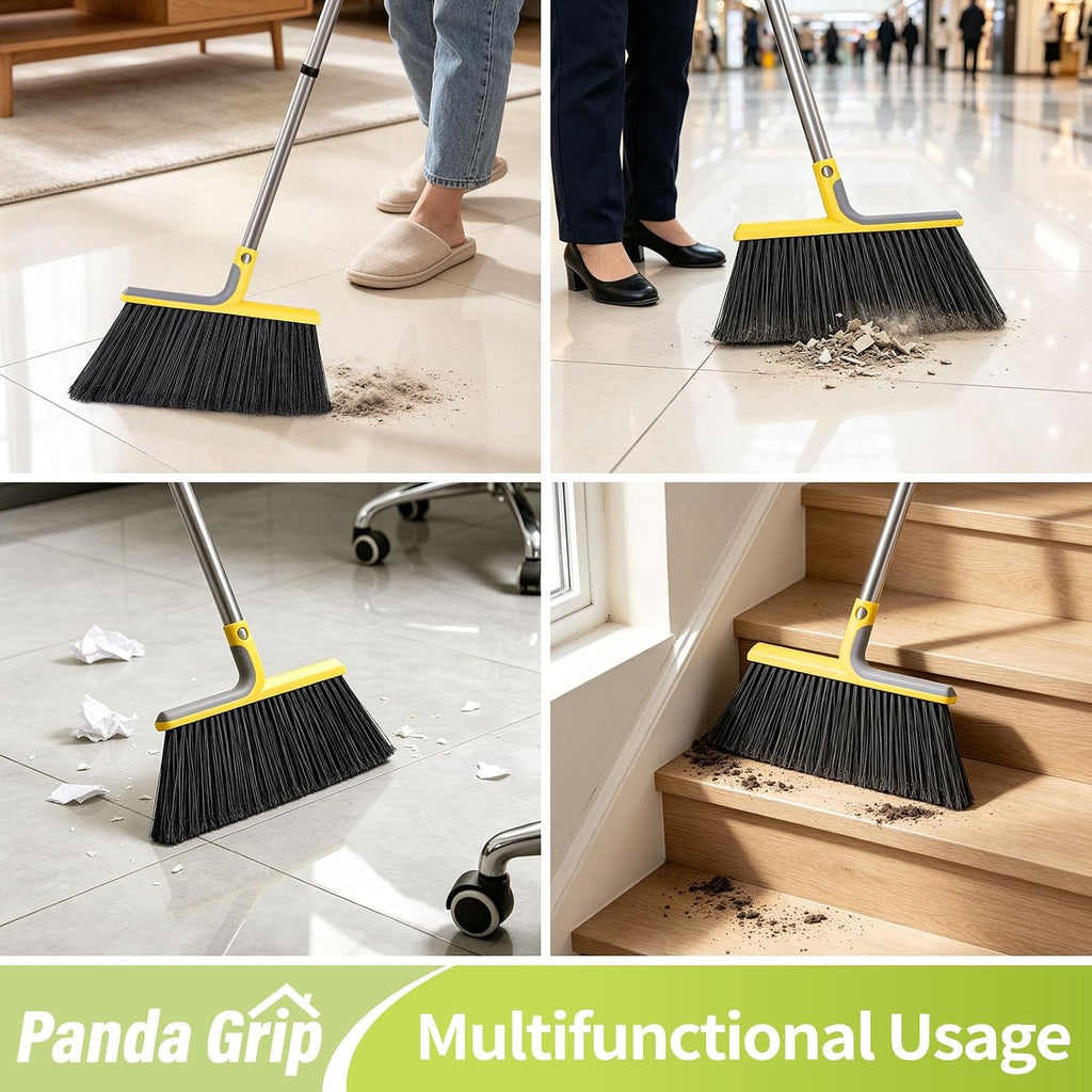 58" Heavy-Duty Commercial Broom, Outdoor Floor Cleaning Broom