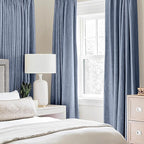 MIULEE Linen Texture Curtains for Bedroom Solid 100% Blackout Thermal Insulated - Image 2
