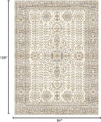 7x9 Area Rugs for Living Room, Thin Washable Rug, Non-Slip Foldable Area Rug - Image 2