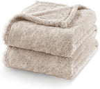 Exclusivo Mezcla Plush Fuzzy Fleece Bed Blanket Queen Size, Super Soft - Image 7