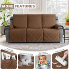 TAOCOCO 100% Waterproof Recliner Sofa Covers 3 Seater Split Couch Covers - Image 6