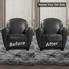Leather Look Couch Cushion Covers Sofa Seat Slipcovers Sets Couches Furniture - Image 7