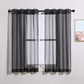 NICETOWN Sheer Curtains for Windows 54 inch Long, Ring Top Soft Voile Sheer by NICETOWN