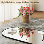 DUMOS 64"x21" Arched Full Length Mirror with Stand, Full Body Floor Mirror