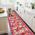 Rug for Hallways Kitchen Rug 2'6" x 14', Non Slip Washable Rugs - Image 2