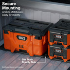 KLEIN TOOLS 54879MB MODbox Wall and Floor Mount, Modular Mounting Bracket Toolboxes, Compact and Full-Size Box Support, Vertical or Horizontal Installation, Durable Steel Organizer