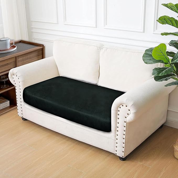 Leather Look Couch Cushion Covers Sofa Seat Slipcovers Sets Couches Furniture - Image 7