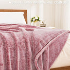 Exclusivo Mezcla Plush Fuzzy Fleece Throw Blanket Extra Large, Super Soft - Image 3