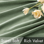 MIULEE Sage Green Velvet Curtains 84 inches - Image 4