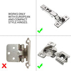 5 Pack Rok Hardware Soft Close for Cabinet Doors/Metal Soft Close Adapter/Damper/Hardware/Zinc/Hinge/European Made! SCD101