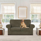 WEERRW Velvet Couch Covers for 2 Cushion Couch Sofa - Image 2