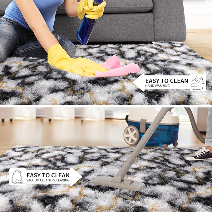 Tepook Fluffy Large Rugs for Living Room, Area Rug 6x9 Soft Carpet for Bedroom - Image 6