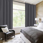 DWCN Bedroom Curtains Blackout Drapery Panels 54 Inch Length 2 Panels Set - Image 6