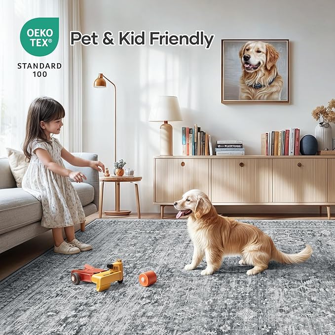 Lofus 10x14 Area Rug for Living Room, Soft Boho Carpets for Bedroom Dining Room - Image 5