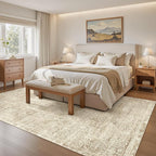 6x9 Area Rug for Living Room Floral Washable Non-Slip Modern Rugs for Bedroom - Image 2