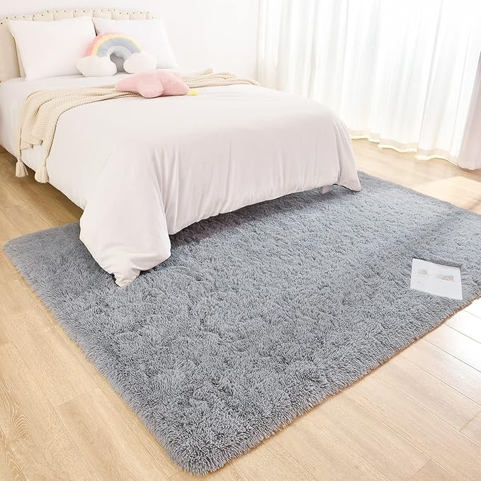 Chicrug Soft Area Rugs for Bedroom Living Room Plush Fluffy Rug 9x12 Feet - Image 4