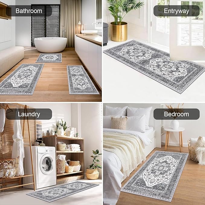 HEBE Boho Kitchen Rug Sets 3 Piece - Image 4