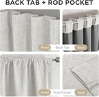 Joydeco Linen Blackout Curtains - Image 6