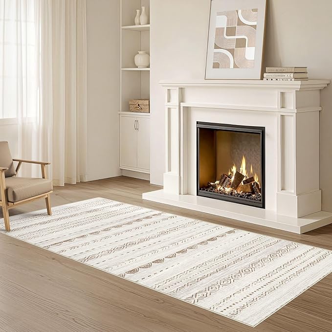 Nakagishi Runner Rug Kitchen Washable Rugs: 3x8 Non-Slip Boho Soft Modern Stain - Image 8