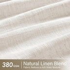 MIULEE Pinch Pleated Thick Linen Curtains 92 Inches Long 2 Panels - Image 4