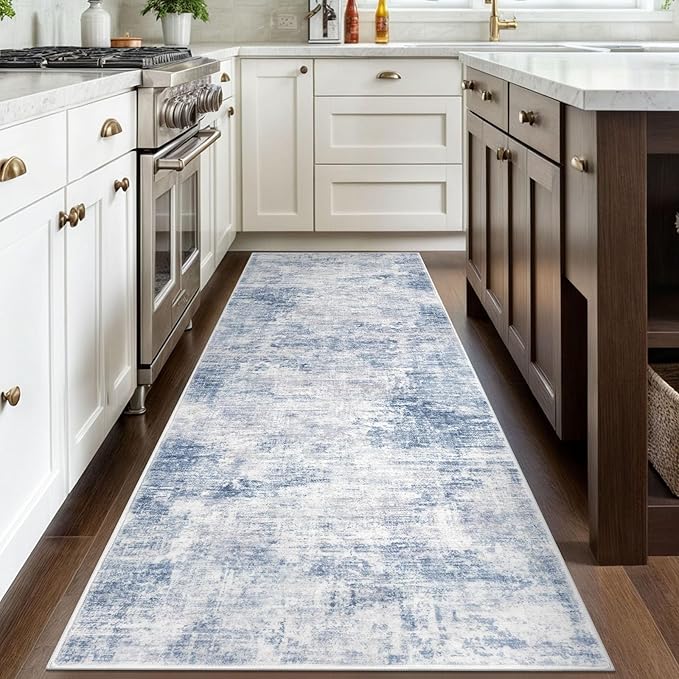 IOHOUZE Abstract Runner Rug 3x8 Ft Washable Runners - Image 2