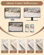 Madane 8x10 Area Rugs for Living Room, Machine Washable Vintage Rug - Image 8