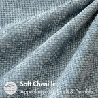 MIULEE Pack of 2 Couch Throw Pillow Covers 16x16 Inch Coastal Smoke Blue Modern - Image 6