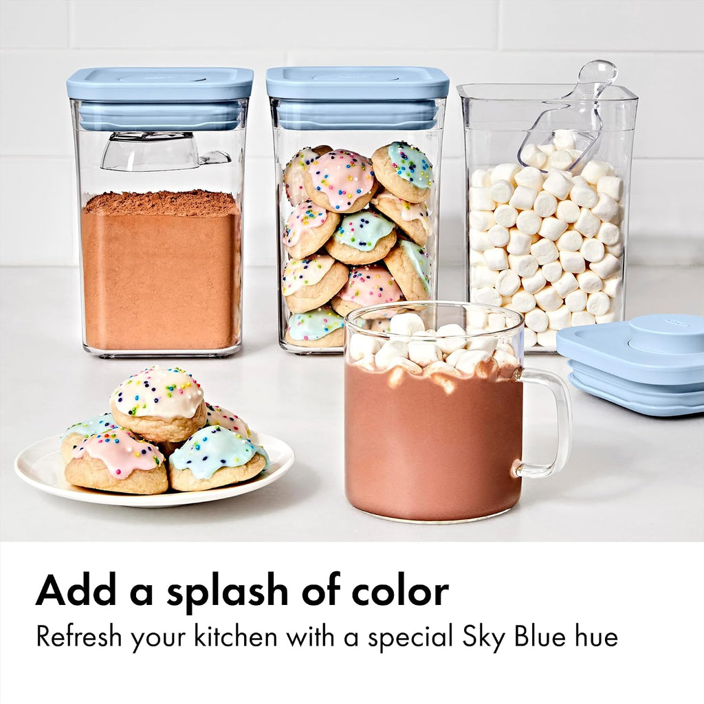 OXO Good Grips 3-Piece POP Container Set with Mini Scoops - Sky Blue