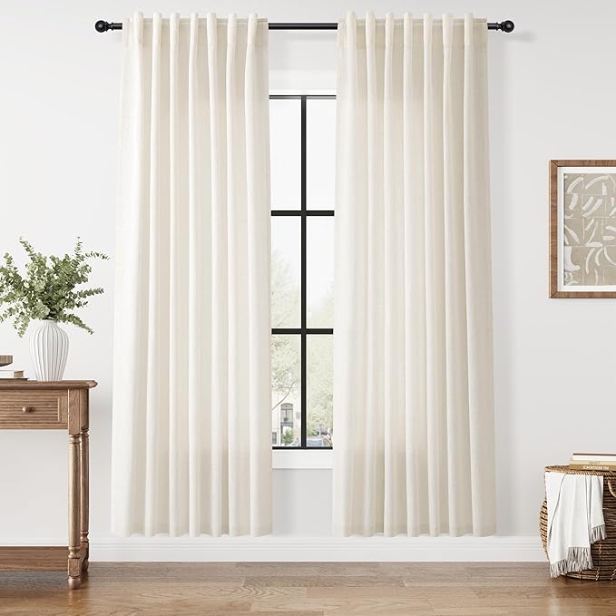 Nanspring Modern Linen Curtains by Nanspring