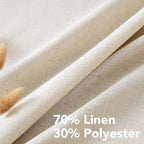 H.VERSAILTEX Living Room Linen Curtains Home Decorative Nickel Grommet Curtains - Image 4