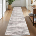 KOZYFLY Modern Abstract Hallway Runner, 2x10 Washable Rug Non-Slip Soft Striped by KOZYFLY