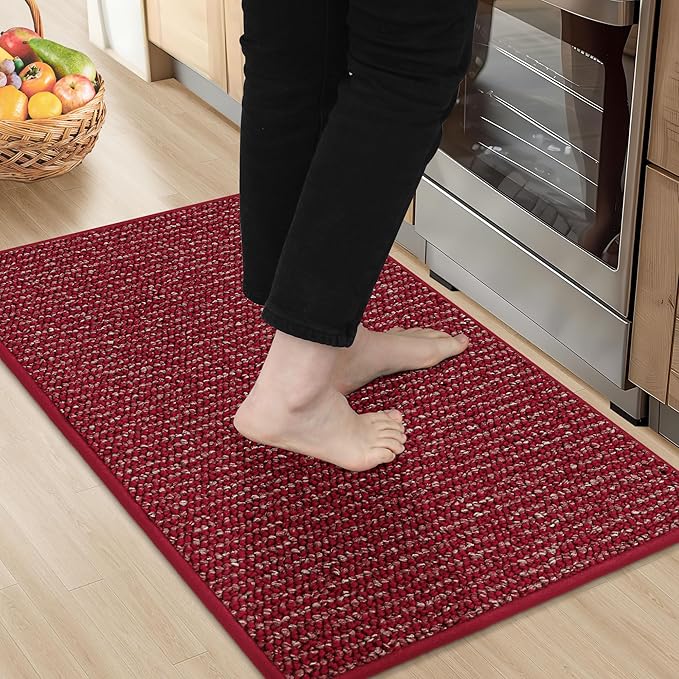 BEQHAUSE Kitchen Rugs 20"x32", Non-Slip Kitchen Mats by BEQHAUSE