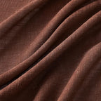 MIULEE Chocolate Brown Linen Curtains 63 Inch Length 2 Panels - Image 4