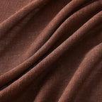 MIULEE Chocolate Brown Linen Curtains 72 Inch Length - Image 4